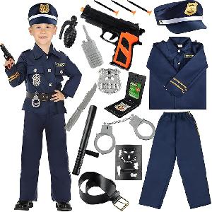 Bekijk leuke cadeautip : Politiekostuum voor kinderen, 14 stuks, kostuum voor kind